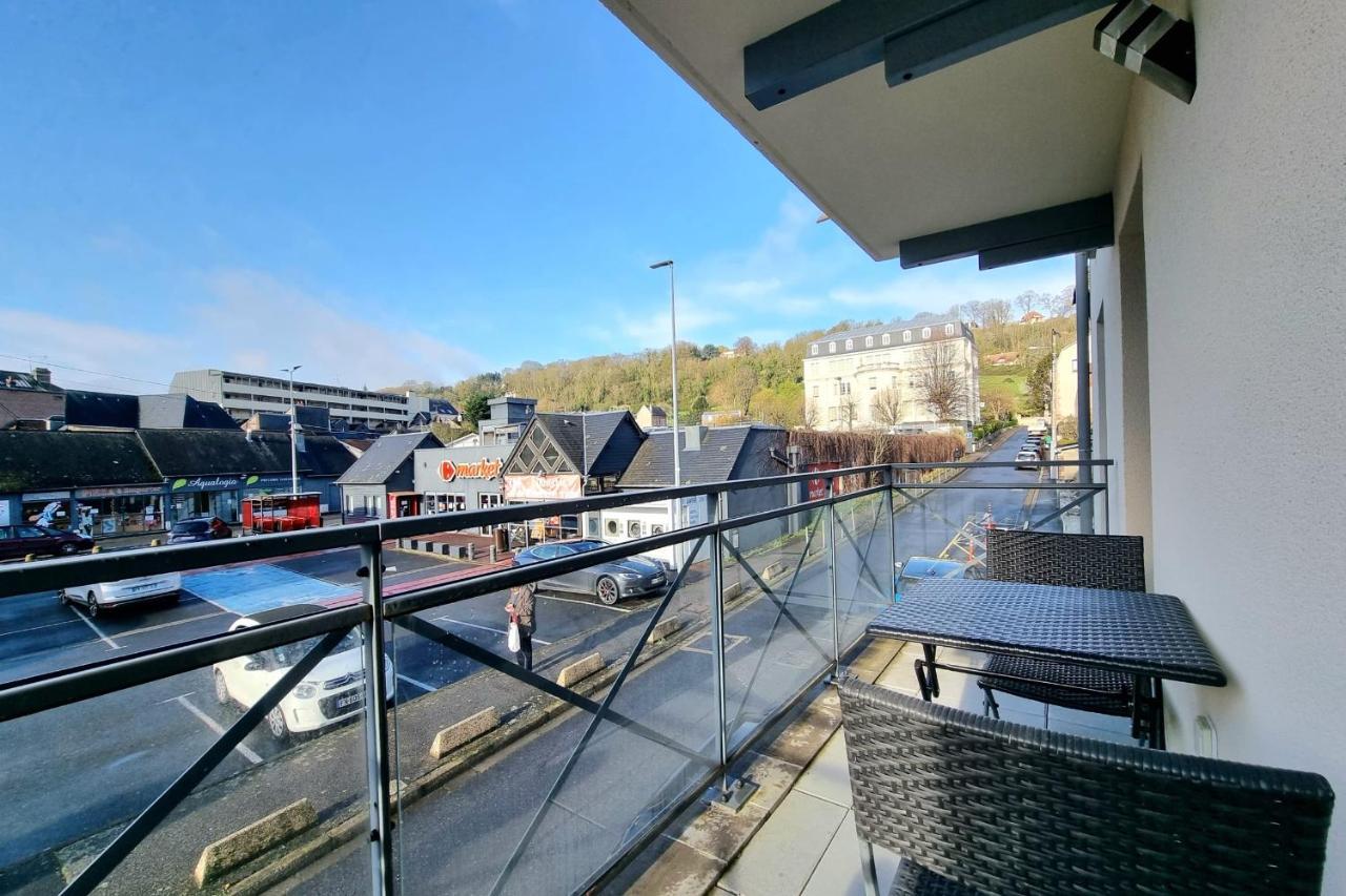 Chez Lou Et Dan 4P Apartment With Balcony Elevator And Secure Parking 옹플뢰르 외부 사진