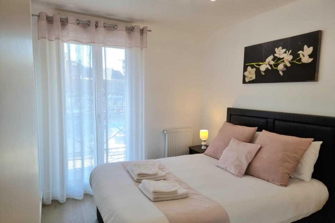 Chez Lou Et Dan 4P Apartment With Balcony Elevator And Secure Parking 옹플뢰르 외부 사진